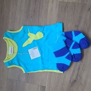 Speesees tank and socks - 0-3m